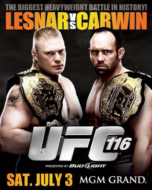 UFC 116: Lesnar vs. Carwin - онлайн трансляция